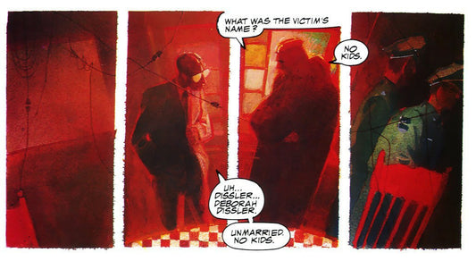 Panels from Bill Sienkiewicz's Stray Toasters comic